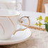 Set 6, Set,6oz Set set 6) Agyiuns Tea Cups Of Tea Cup And Saucer for Tea,Coffee, Latte, Cafe Mocha, Porcelain Tea Party