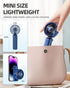 FrSara Portable Handheld Fan, Mini Desk Fan, 2000mAh Ultra-Long Battery Life, 3-Speed Adjustment