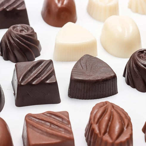30 Hiawbon Pcs Fake Chocolate Artificial Food Realistic Mixed Color Chocolate Models Bulk Faux Dessert