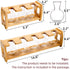 2 Pack 8 Bulbs Pumtus Propagation Stations with Bamboo Stand, Desktop Water Plant Terrarium Vase, Retro Plant