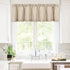 Valea Home Waffle Woven Textured Valance Curtains for Bathroom Water Repellent Window Covering Short Curtain, Taupe, 60 x16 inches, 1 Panel