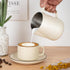 Milk Frothing Pitcher, 20oz Stainless Steel Cup with Clear Scale, Cappuccino Accessories for Barista Coffee Bar