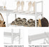 WOWLIVE 9 Tiers Large Shoe Rack Organizer for Closet, Stackable Heavy Duty Shoe Storage with Metal Connectors