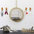 4 Pack Diamond Shaped Crystal Glass Wall Hooks, Rose Gold Jewelry Organizer for Hats, Necklaces, and Clothes