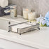 Countertop Black Guest Towel Holder Tray for Bathroom Disposable Paper Hand Towel Holder, Rectangle Napkin Organizer