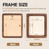 4.2x3.5/4.3x3.4 Solid Walnut Picture Frame for Instax Wide & Square Photos, Small Solid Wood Photo Frame with Joinery