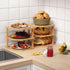 3 Shelf(2 Pack),Plate Countertop VERTORGAN Tier Bamboo Corner Organizer,Dish Drying Rack,Kitchen Spice Rack