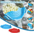 2 Pcs Clip on Strainers, Silicone Pot Strainer for Pasta Meat Vegetables, Fit All Pots and Bowls