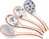 WHJY Asian Soup Spoon Set of 4, Ceramic Ramen Soup Spoons, Chinese Miso Soup Spoons, Dumpling Fish