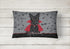 Caroline's Treasures VHA3037PW1216 Halloween Vampire Scottie Canvas Fabric Decorative Pillow, Indoor Outdoor