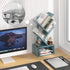 Shelf,5 SHEEPAM Small Tree Book Tier Black Tree Bookshelf,Blue Desktop Bookcase,Modern Desk Display Storage