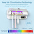 Zyntieu Countdown 4 UV Toothbrush Sanitizer and Holder, Wall-Mounted Electric Toothbrush Cleaner with Air Drying