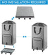 4 2 Laundry Hamper with Wheels, Bukere Large Rolling Laundry Basket with Casters and Handles, Collapsible Freestanding