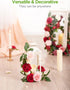 InnoGear 50 Pcs Blush Foam Fake Roses with Stems for DIY Wedding Bouquets, Centerpieces, Bridal Shower, Christmas