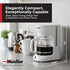 12-Cup MUELLER HOME White Coffee Maker - Borosilicate Carafe, Auto-Off, Reusable Filter, Anti-Drip, Keep-Warm Function