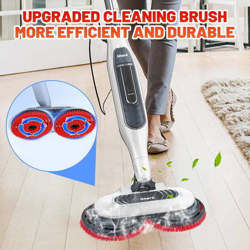 Vanclearidea 2 Pack S7000/S8201/S8001/S7201 Upgraded Replacement Pads for Shark Steam Mop - Advanced Scrubbing Brush