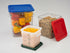 Carlisle FoodService Products 4 Quarts Square Food Storage Container, Stackable Design for Catering, White