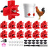 40 Pcs Horizontal Chicken Waterer Nipples with Drill Bits, Leakproof Poultry Watering