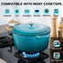 6 Onader Enameled Cast Iron Dutch Oven, QT Dutch Oven Pot with Lid, Heavy Duty Cookware for Sourdough Bread Baking