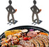 SIMOTOS 2025 (2 Stainless Steel BBQ Sausage Holder New Creative Standing Man Sausage Rack, Funny Shape Metal Hot Dog