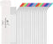 MUTNITT Set of 20 Reusable 10.5" Bent Stainless Steel Straws, 20 Silicone Tips, 5 Cleaning Brushes, 1 Travel Case,