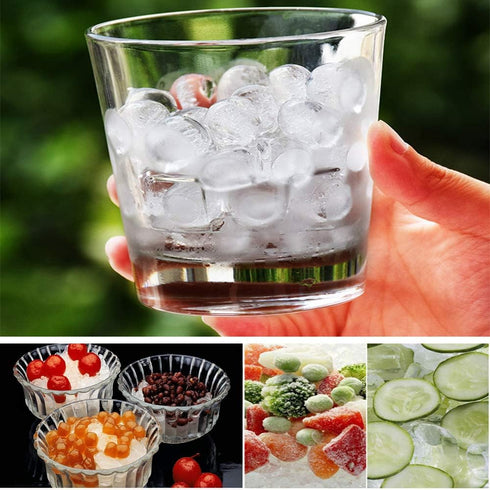 Mydio Mini Ice Ball Molds DIY Tool for Candy, Pudding, Jelly, Milk, Juice, Chocolate, Cocktails & Whiskey (1 Pack, Blue)