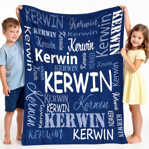 ICELIETE Ships Next Day, Personalized Blankets for Kids Custom Blanket with Name
