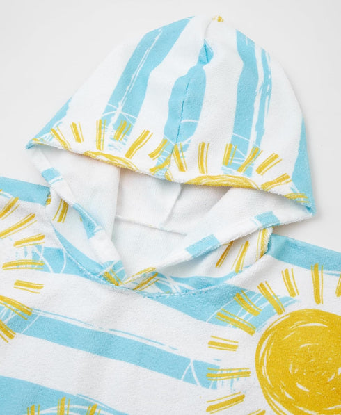 7-10 MissShorthair Hooded Beach Towel for Kids, Cute Towel Poncho Boys&Girls, Swim Changing Robe, Surf Poncho