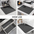 LIMNUO Coffee Maker Mat for Countertops, Backed Absorbent Dish Drying Mat for Kitchen (16"x24", Grey)