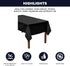 Party Essentials Plastic Banquet Table Roll, 40" x 100', Available in 27 Colors, Black