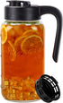 Mason Jar Pitcher with Tea Filter, Airtight & Leakproof Glass Pitcher with
