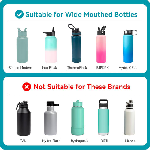 Flip Lid for Wide Mouth Insulated Sports Water Bottles, Replacement Lids for Hydro Flask 12-40 oz