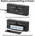 Dimmer, 3-Level 12/24H Snooze, Set KWANWA Digital Alarm Clock with Auto Dual Power (Battery or USB), Large LED Display