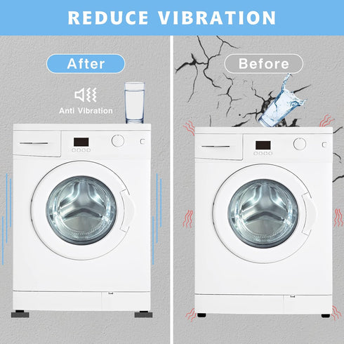 SEISSO Anti Vibration Pads for Washing Machine, 8 PCS Noise Dampening Pads for Anti Skid and Anti Shake