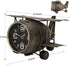 TenFuju Airplane Metal Tabletop Clock Industrial Home Decor Accents for The Mantel, Shelf, Desk, or Any Table Top