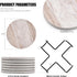 Hoewina 6Pcs Set 4 InchesCloud Drink Coasters with Holder, Marble Style Ceramic Drink Coaster, Absorbent Coasters