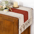 Summer 12x36 inch Socomi Boho Table Runner Farmhouse Rustic Dining Kitchen Small Macrame Woven Cotton Linen Coffee