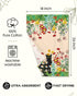 Set 2 18x26 Inch Miss Adola Flour Sack Kitchen Towels - of Spring Dish Towels with Hanging Loop Absorbent Reusable