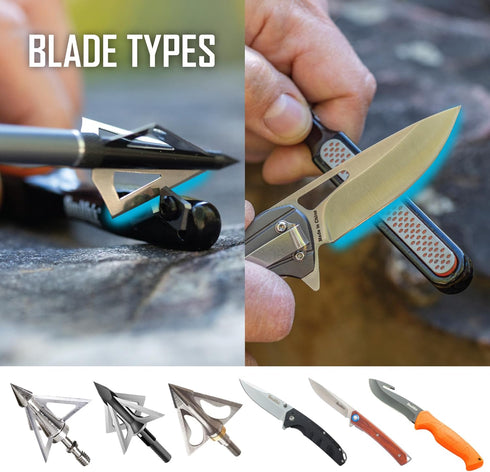 Smith’s 50047 Edgesport Stick Knife & Broadhead Sharpener - Portable Hunting & Archery Tool