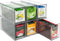 AZEZO 6-Pack Tea Bag Drawers Organizer - 6 Clear Plastic Drawer Tea Bag