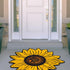 Extra Large Sunflower Welcome Doormat, 29.5" x 29.5" Non Slip Area Rug for Indoor Outdoor Use