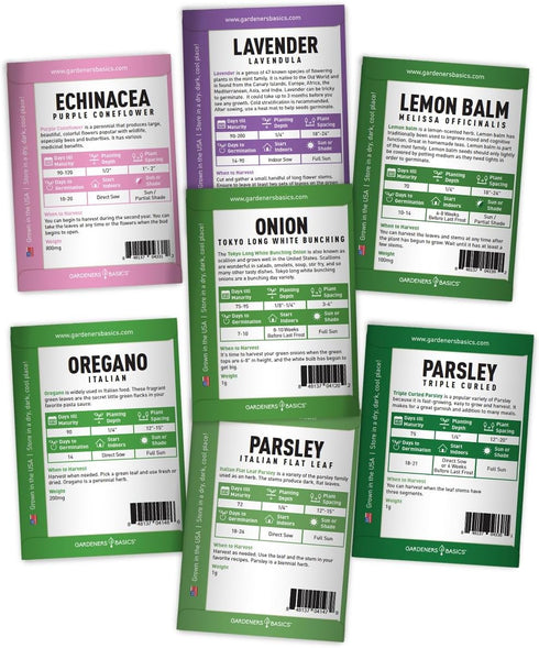 35 Pack Medicinal Herb Seeds Variety Heirloom Non-GMO Healing & Culinary Herbs for Planting Apothecary, Tea & Homestead