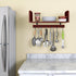 Selling at a Loss Promotion,Wooden Shelf with Hooks - Multipurpose Organizer for Kitchen, Books, Kitchen Shelf - Wall