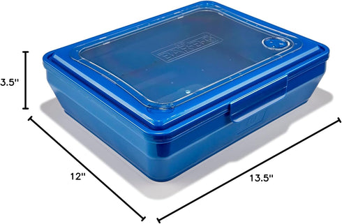 Mr. Bar-B-Q Cook, Carry & Serve Tray for Easy Indoor and Outdoor Serving with Clear Removable Top