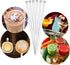 100 Pieces Ball Head Stirrer, Disposable Plastic Round Top Crystal Swizzle Sticks for Cocktail and Coffee Drinks