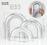 3Pcs HMASYO Sliver Arch Decorative Objects Statue, Coffee Table Bookshelf Aesthetic Decor for Living Room Bedroom