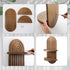 2 15.75 6.69 Inches(Brown) Wenqik Pcs Boho Wall Shelf Rainbow Arch Wooden Floating Shelf Mid Century Bohemian Hanging