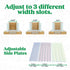 3 3 Upgraded Bread Slicer for Homemade Bread, Adjustable Loaf Widths and Slice Thicknesses, Compact and Foldable Loaf