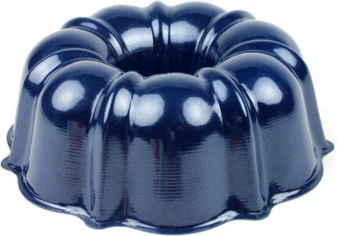 Nordicware 6-Cup Navy Blue Formed Bundt Pan, Lightweight Design