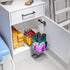 Home Zone Living Pull Out Kitchen Cabinet Organizer, Slide Out Drawer for Space Saving Storage, 11” W x 21” L